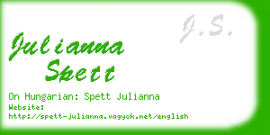 julianna spett business card